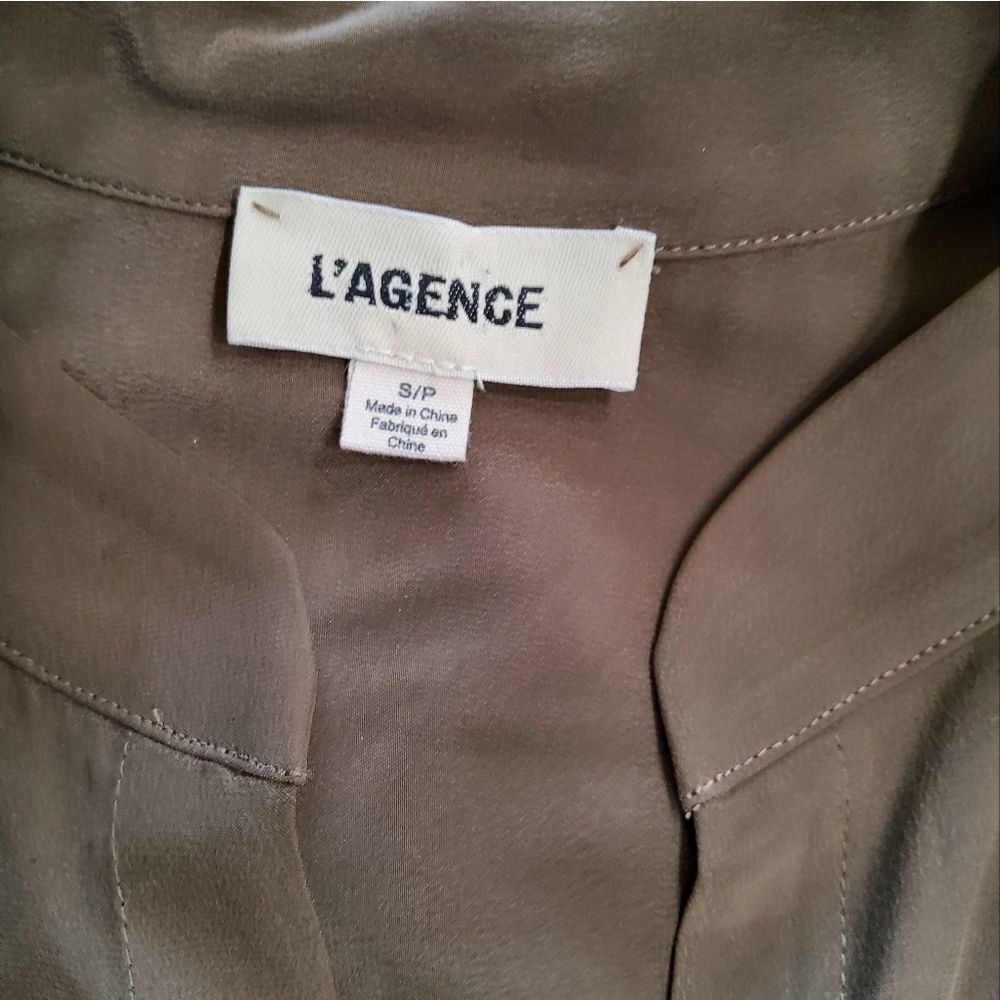 L'AGENCE Silk Mini Dress Size SP - Picture 2 of 16